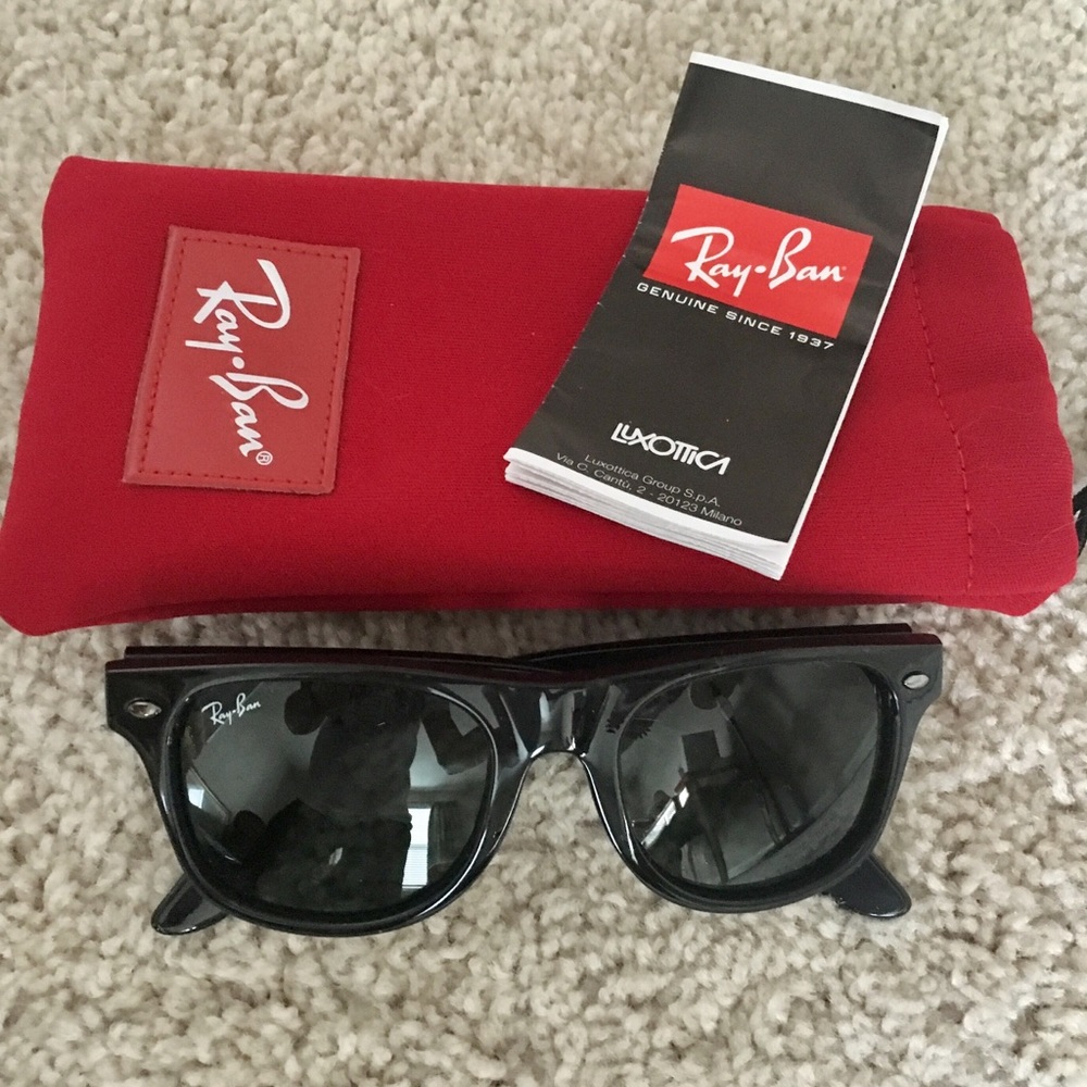 Ray-ban Jr - Black Wayfarer Sunglasses NWT